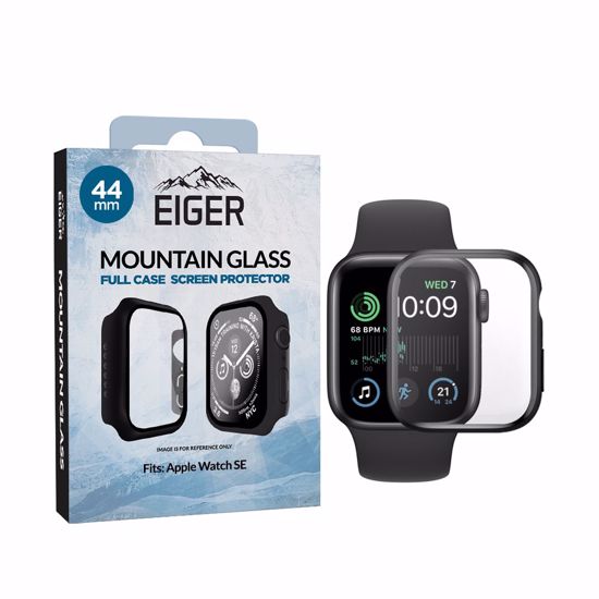 Picture of Eiger Eiger Mountain Glass Full Case for Apple Watch SE 3/ 2/ 1 44mm in Black